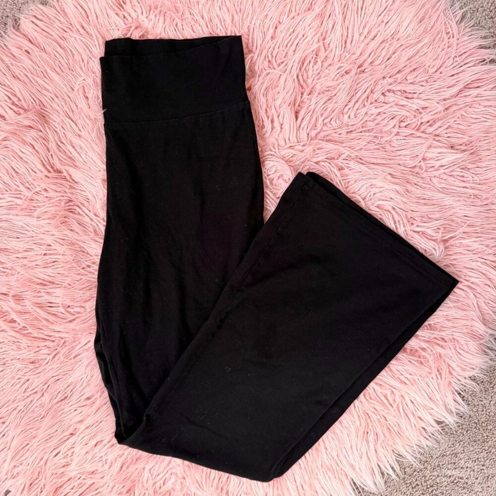 H&M Black Cotton Flare Leggings - SOLD